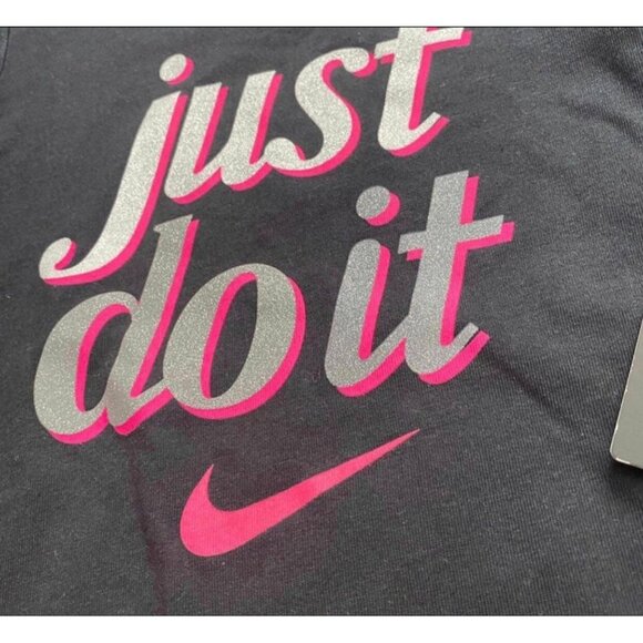 NWT Nike Sparkly Leggings & Glitter Tee Set Girls Size 2T - Picture 3 of 4